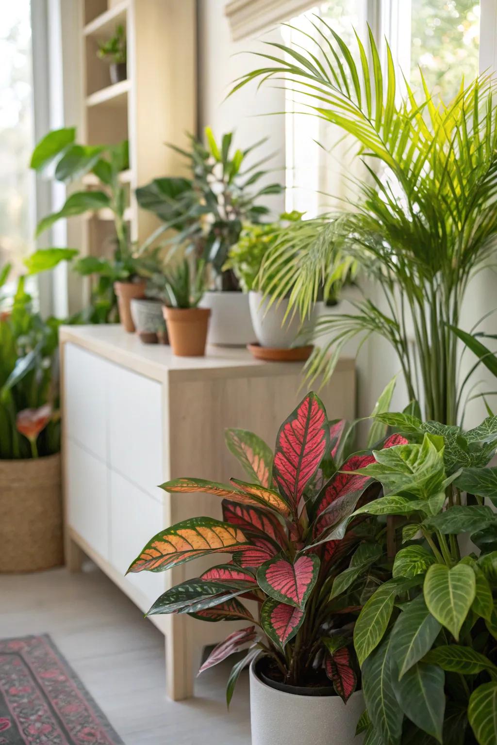 With vibrant plant displays, transform unused spaces.