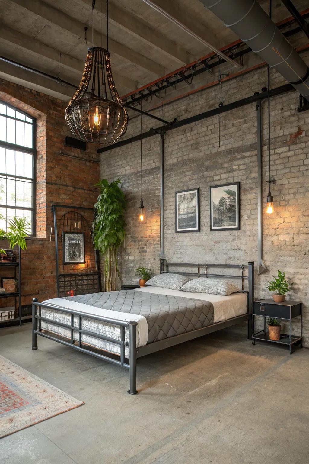 Industrial platform beds blend tough and modern parts.