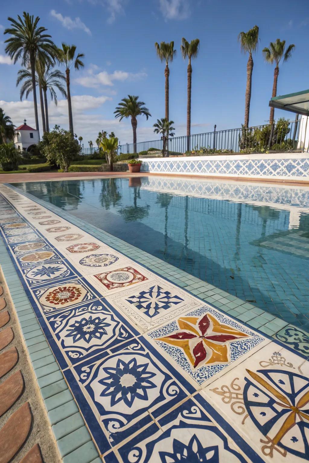 Custom tile patterns make your pool truly unique.