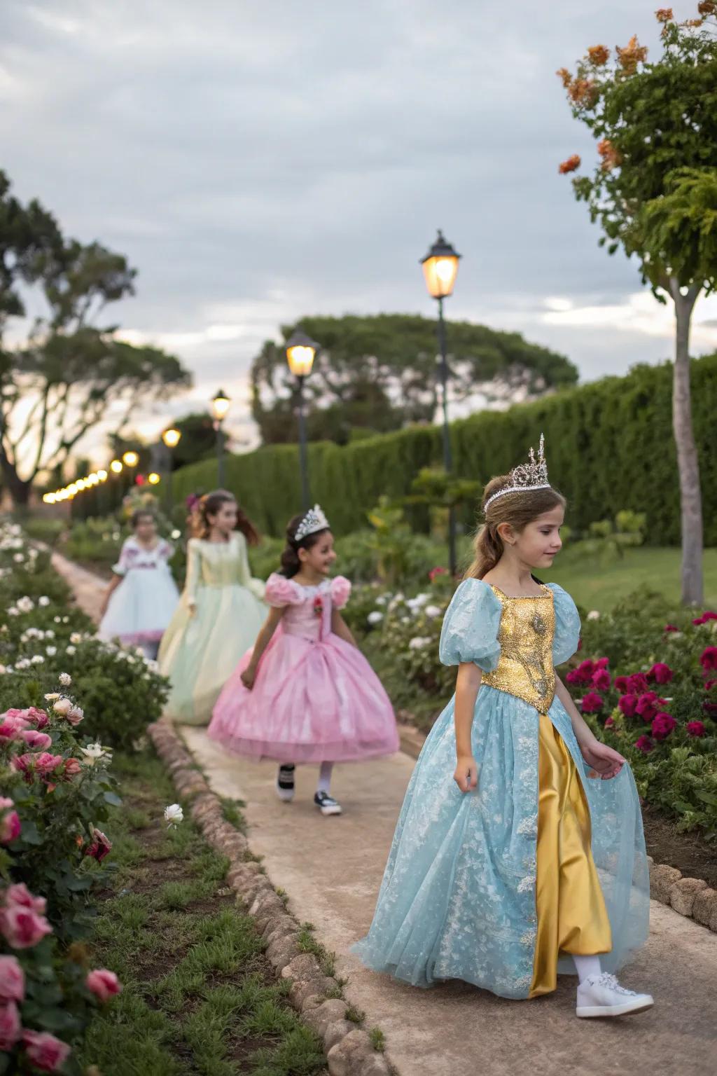 A playful parade worthy of royal admiration.