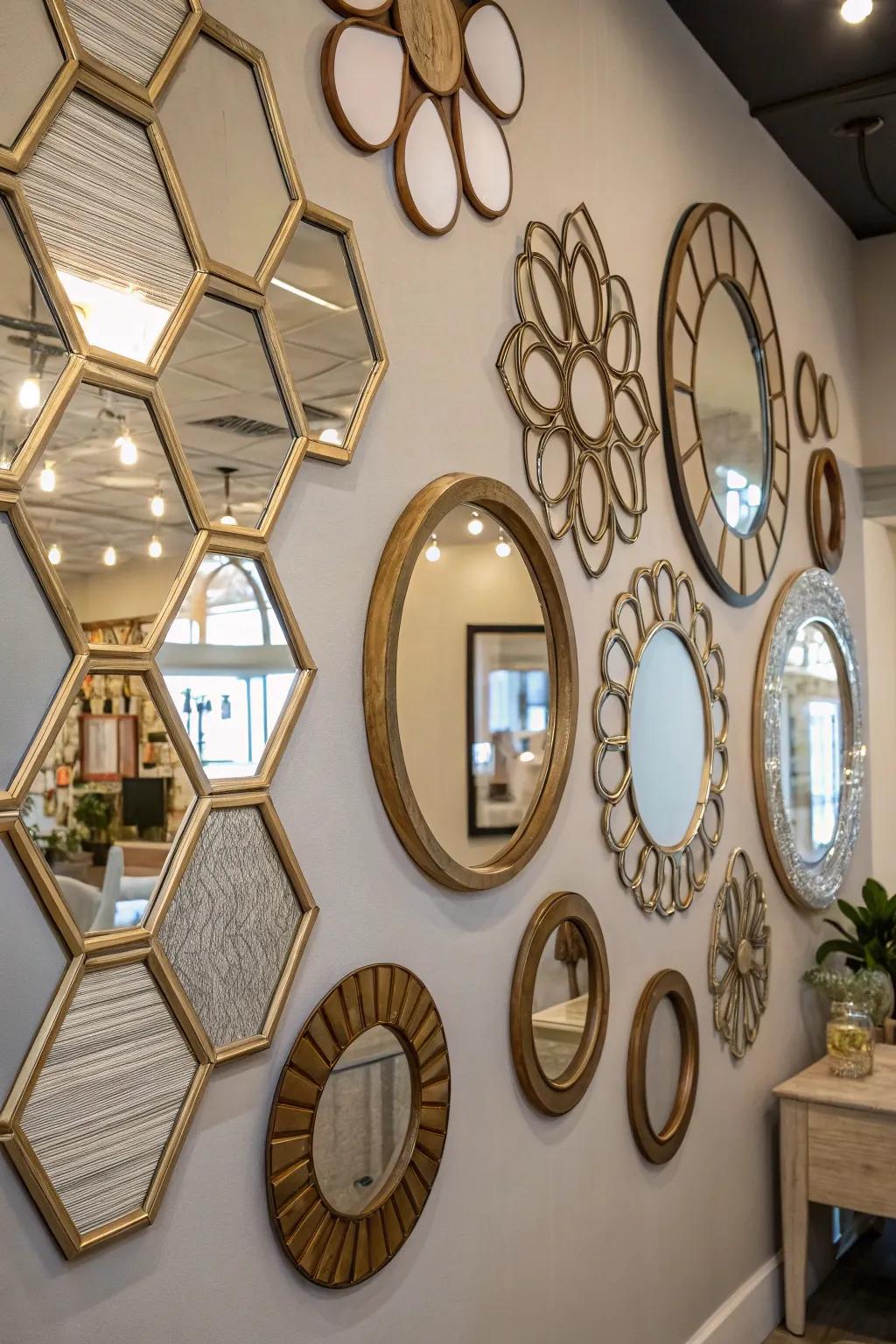 Unconventional reflectors reflecting unique style.