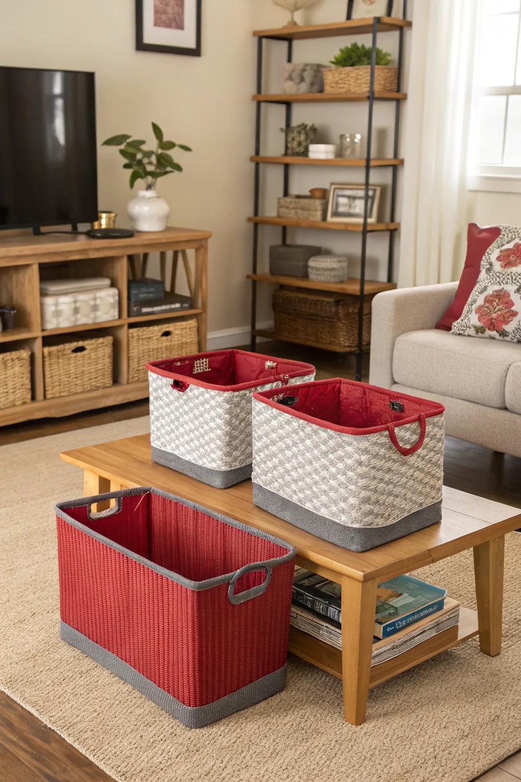 Useful décor assists maintain order while including style.