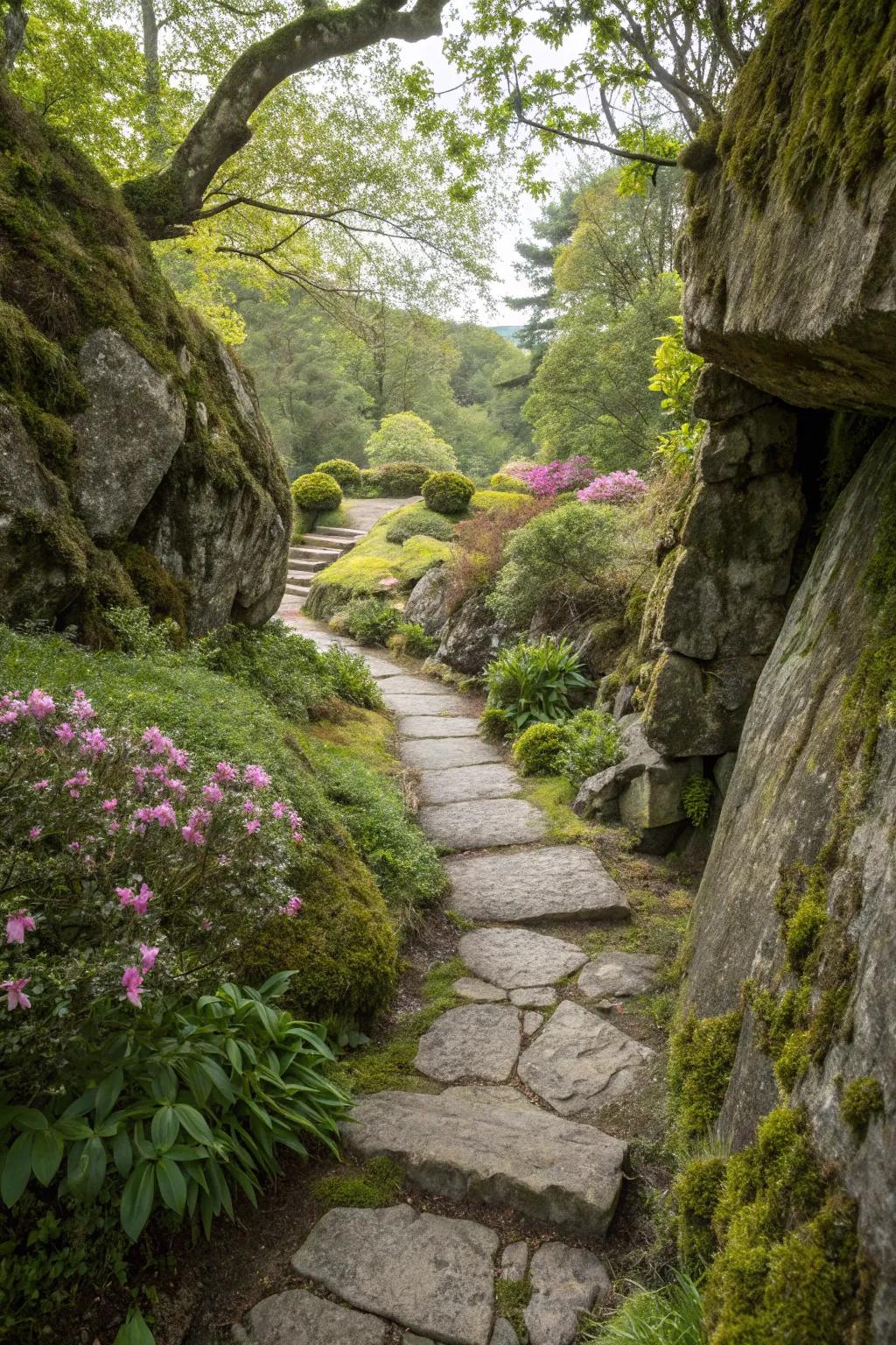 Concealed paths establish a sense of enigma and discovery in your garden.