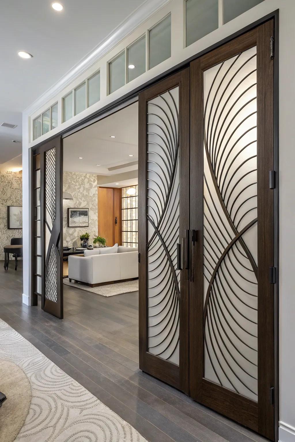 Add depth with sculpted doors.
