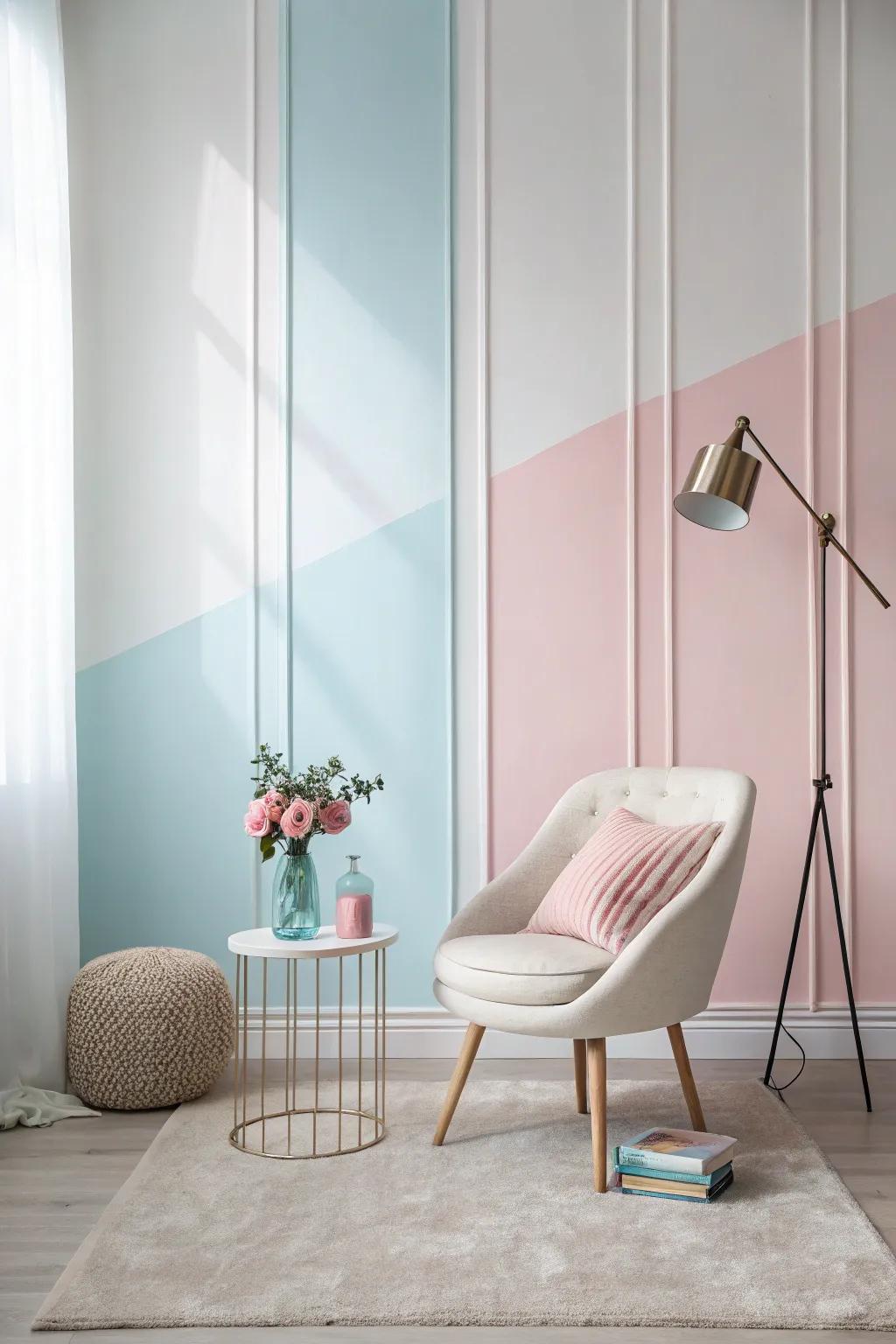 Accept simplicity with a minimalist selfie station.