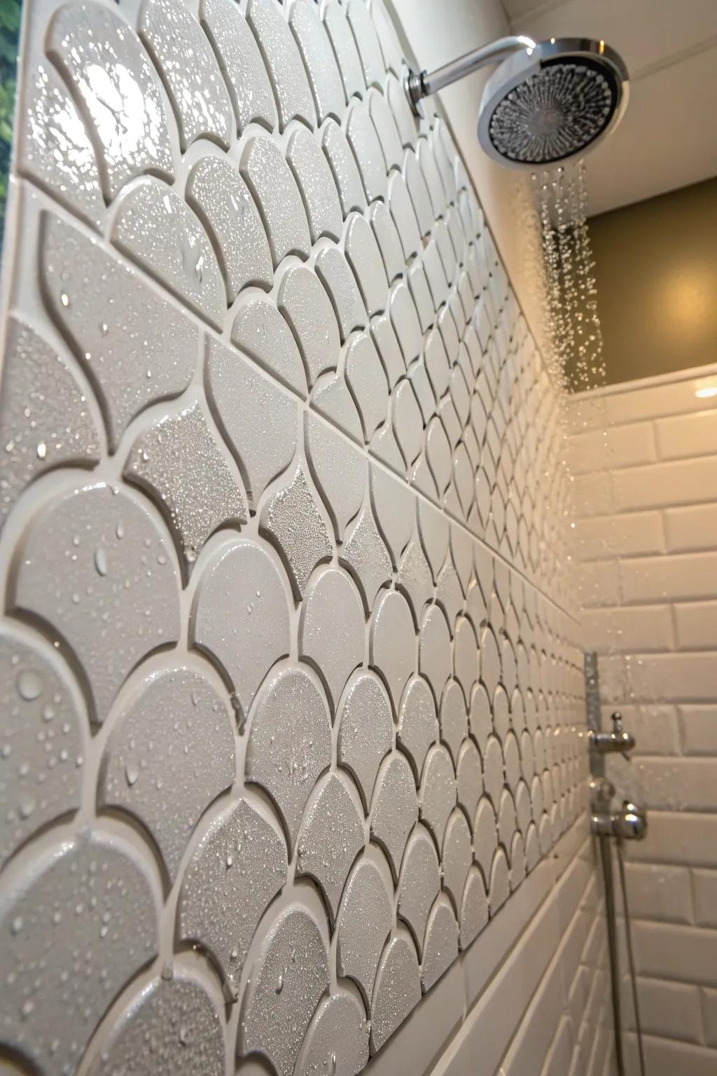 Intriguing textures for a dynamic style.