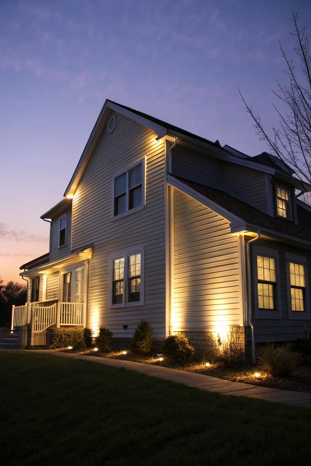 Integrated illumination adds elegance and safety.