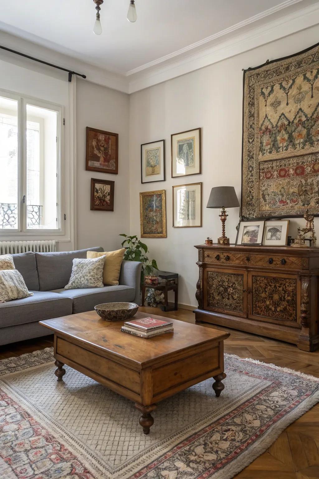 Heirloom pieces lend your space a timeless appeal.