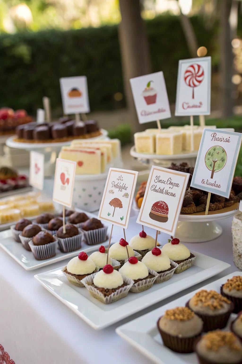 Custom sweet stickers that add a personalized and cohesive impression.