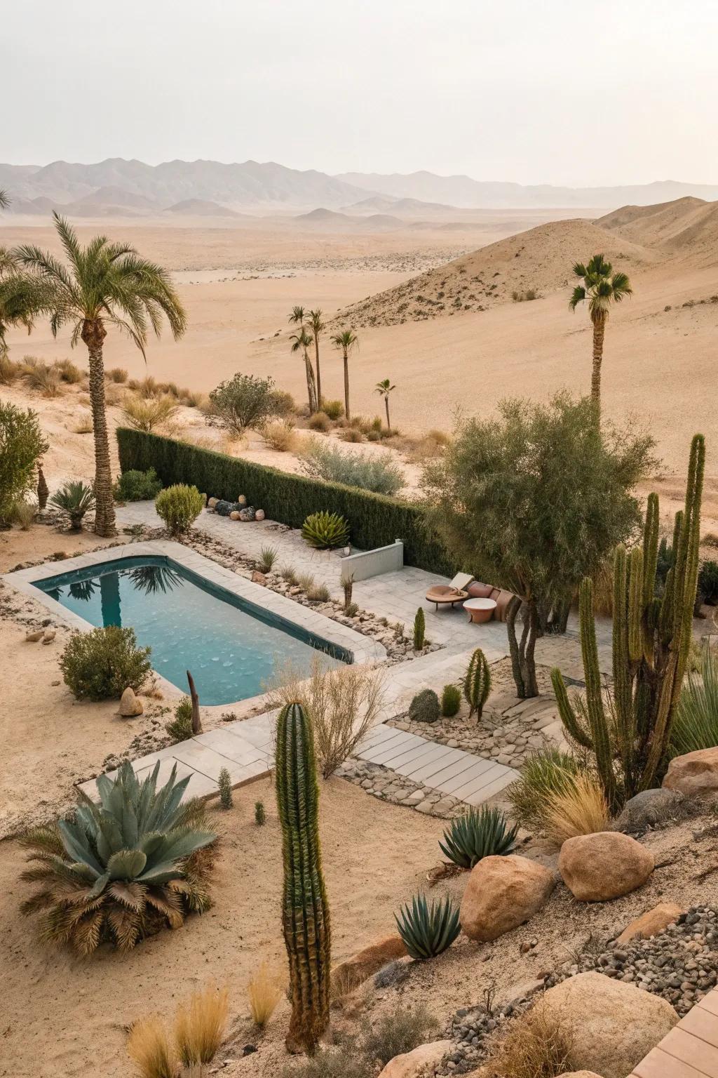 Design your desert retreat with a spool pool.