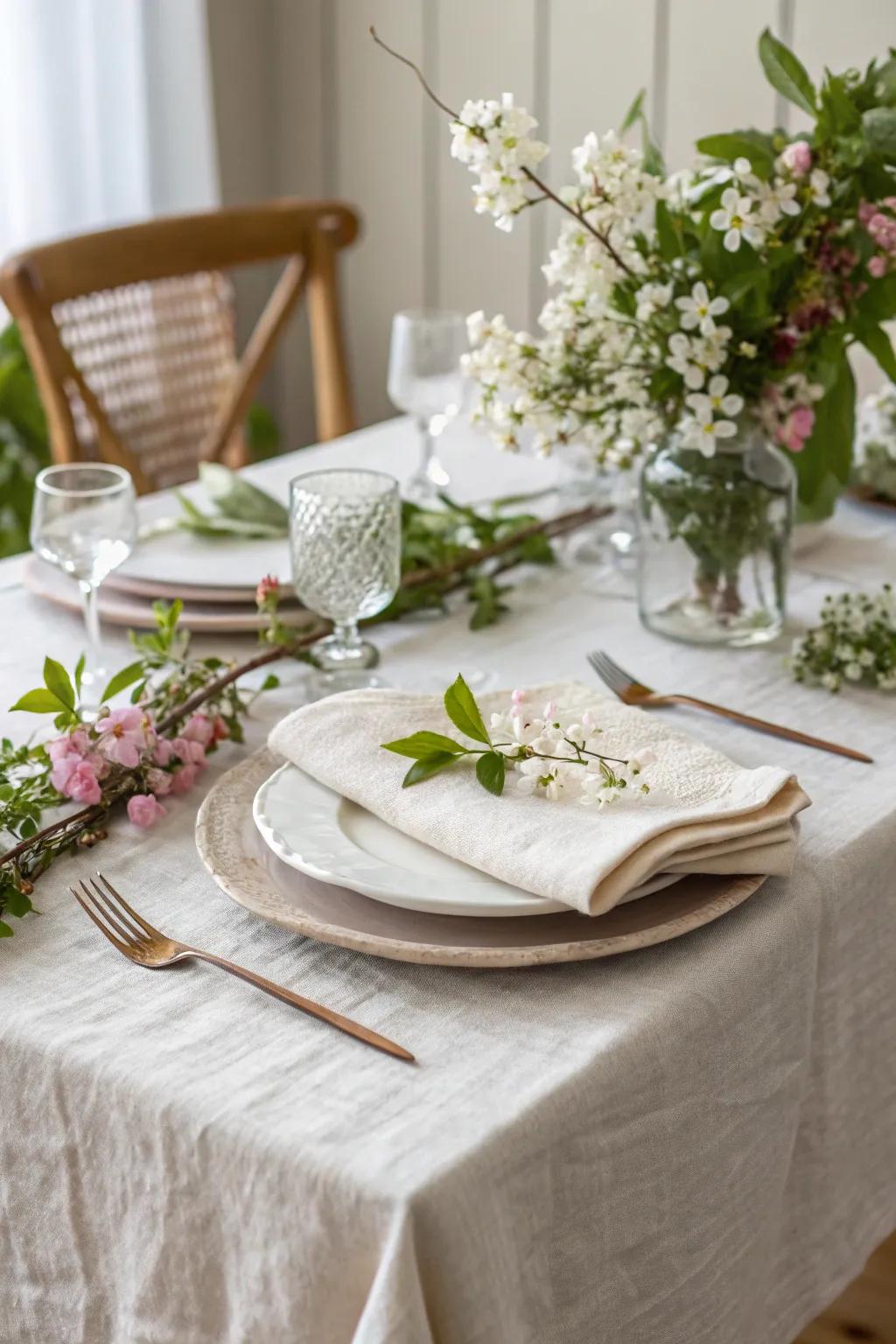 Weightless textiles birth an airy and rejuvenated ambiance.