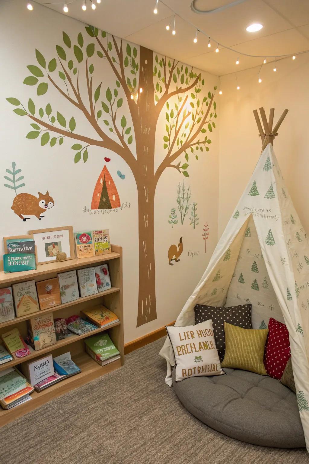 Escape to an enchanted forest.