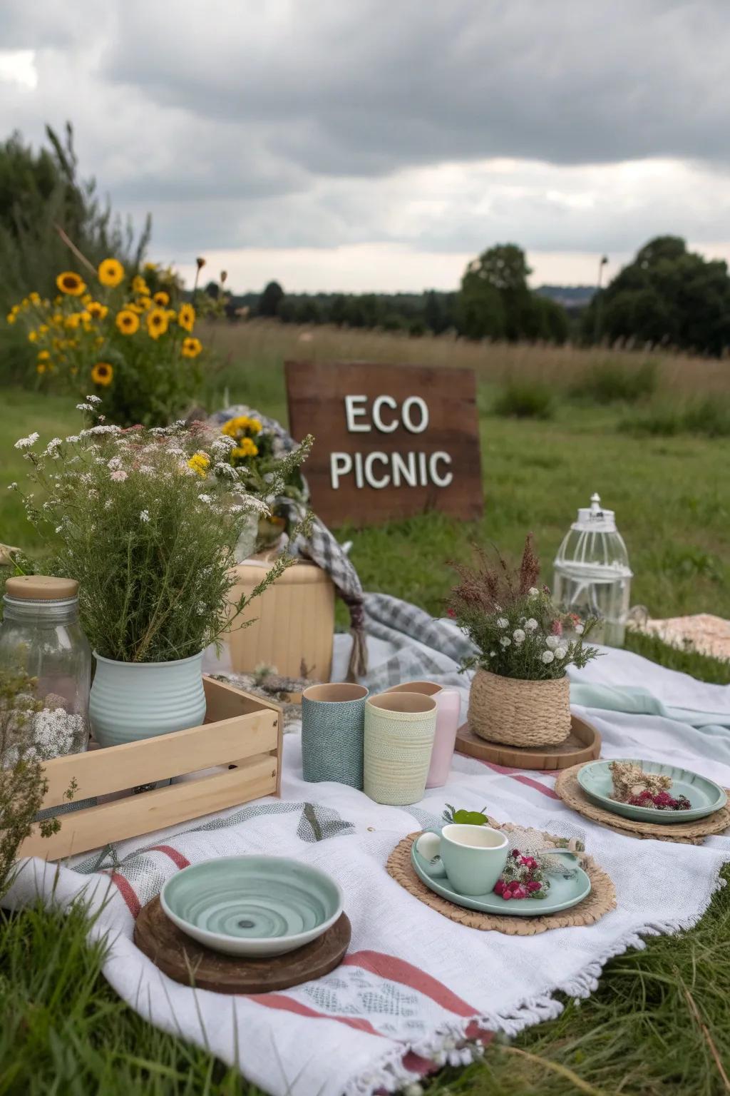 An eco-conscious picnic design using sustainability in mind