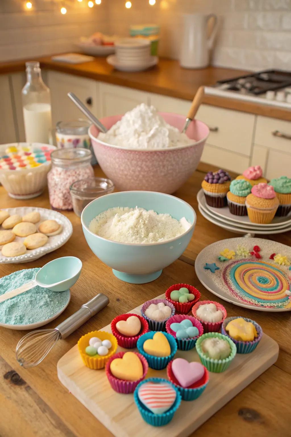 Bake and make delightful treats with a fun Sweet 16 baking celebration.