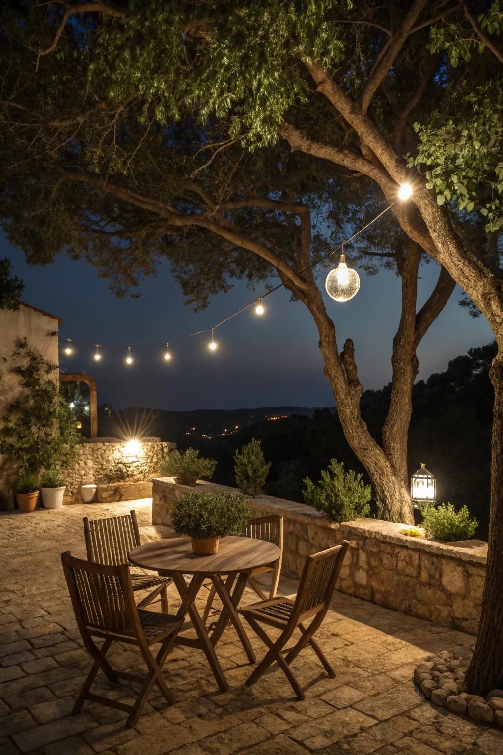 Moonlighting adds a serene, natural elegance.