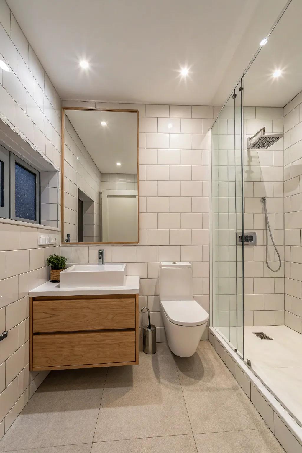 Understated finish offers a neat, unobtrusive result.