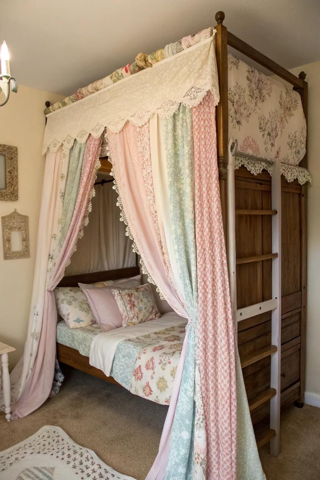 Fabrics give charm.