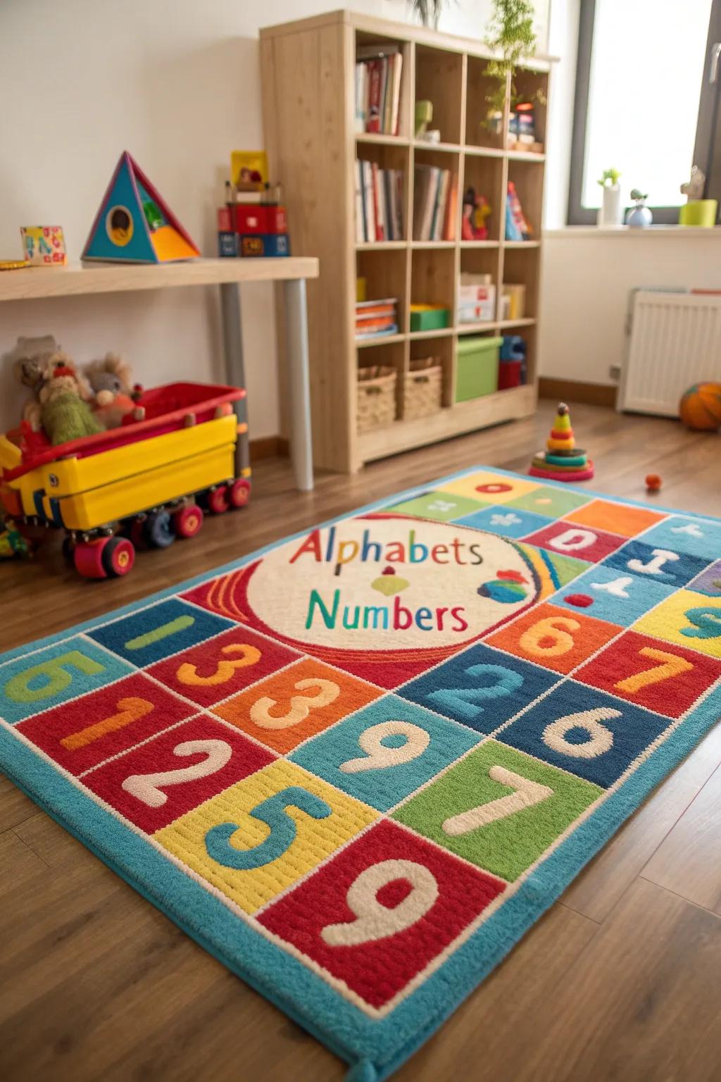 Learning floor coverings provide a fun learning experience for children.