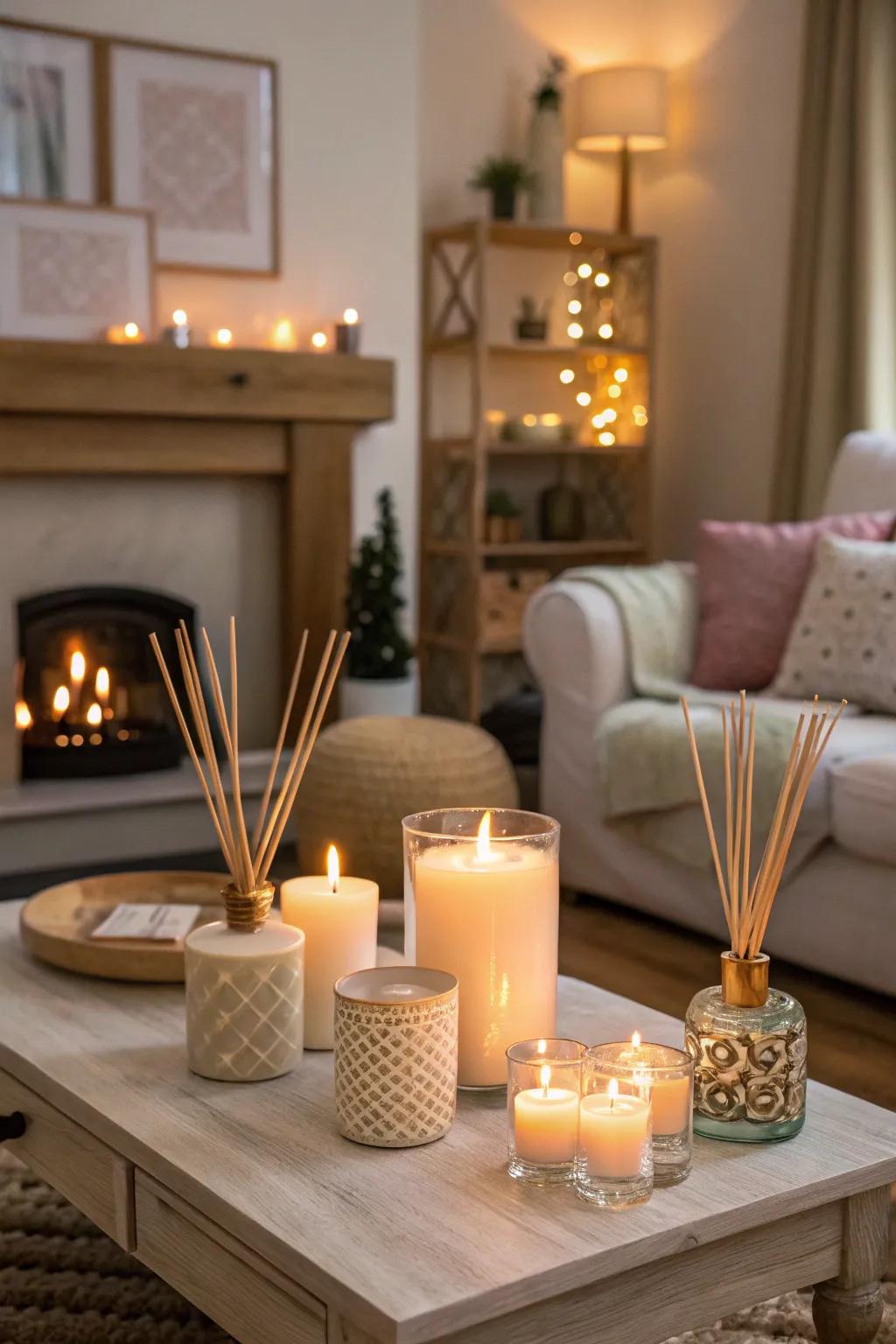 Enhance the romantic atmosphere through the perfect scent.