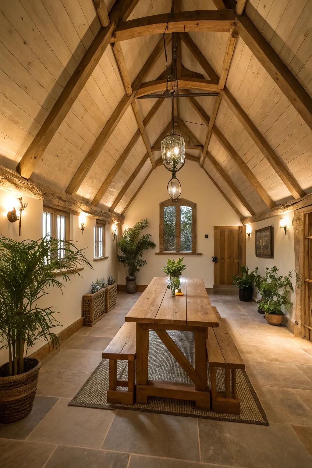 Natural materials add warmth and rustic charm to lighting.