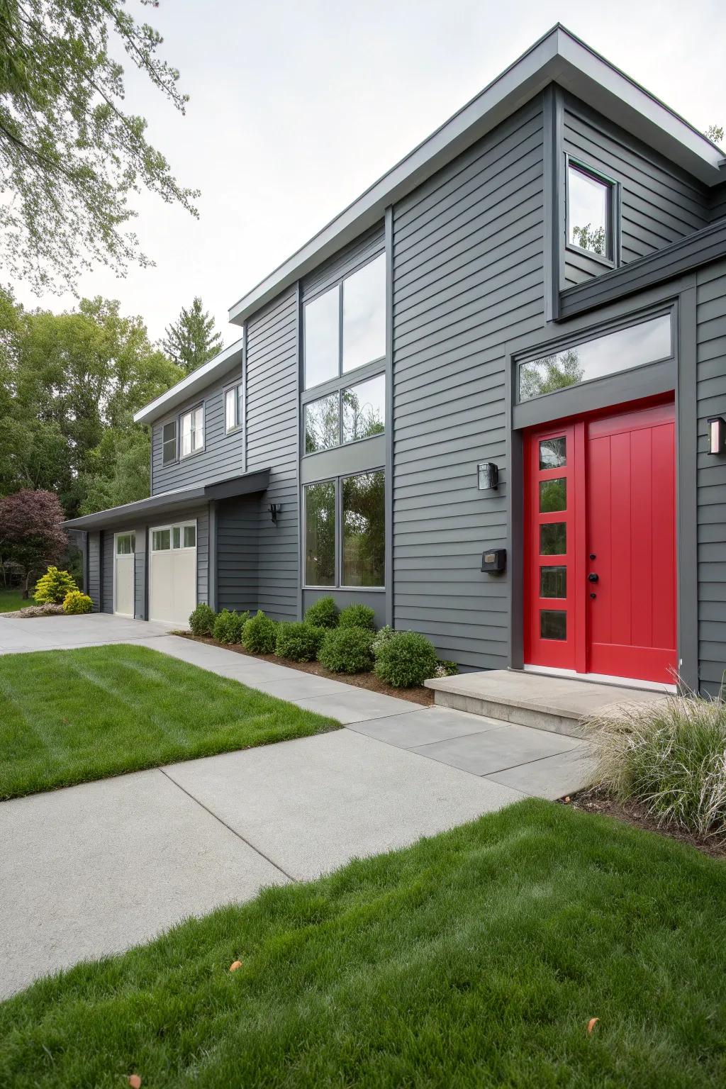 Cold gray cladding offers a sleek, modern look with versatile pairing options.