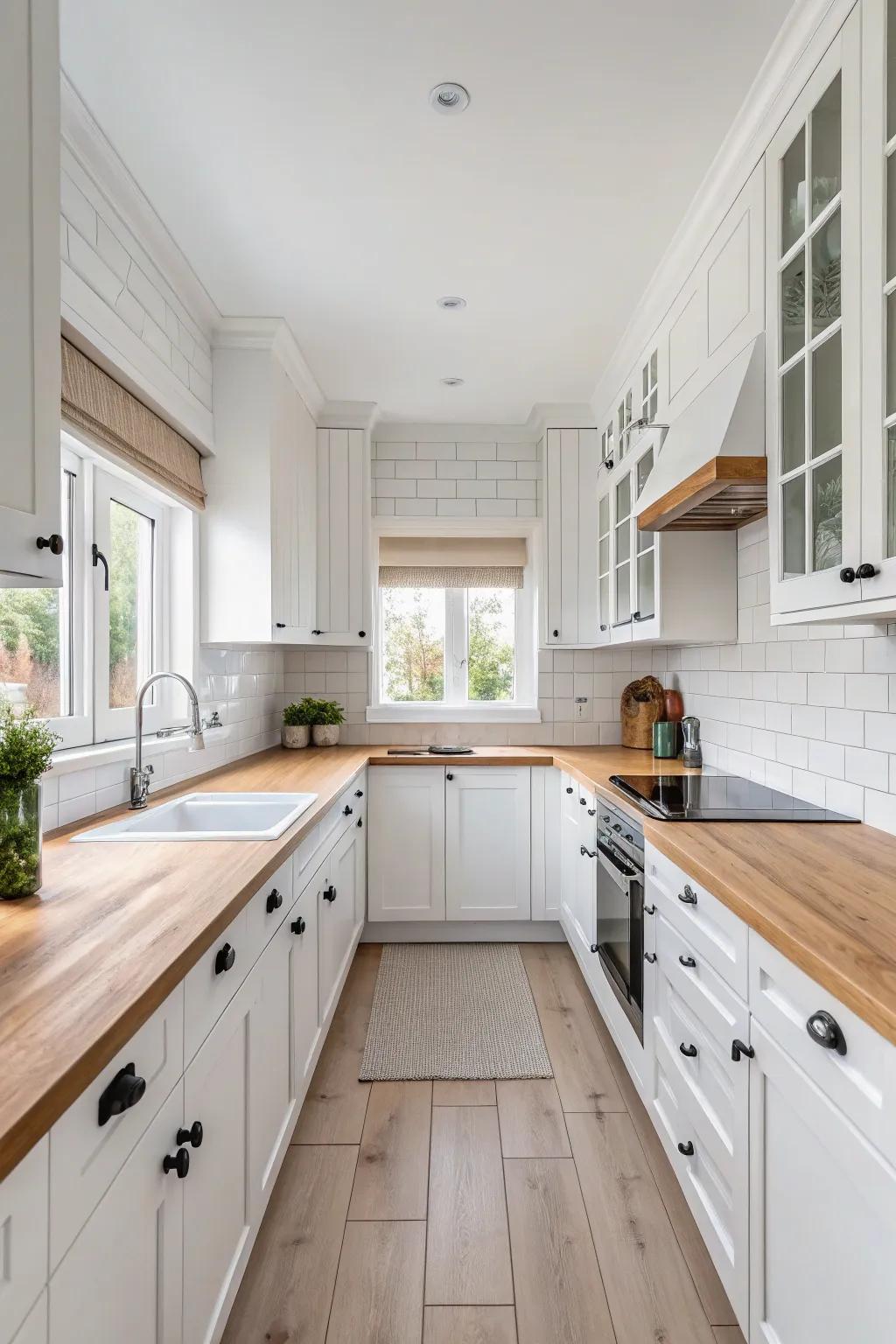 A symmetrical kitchen design that’s all about balance.