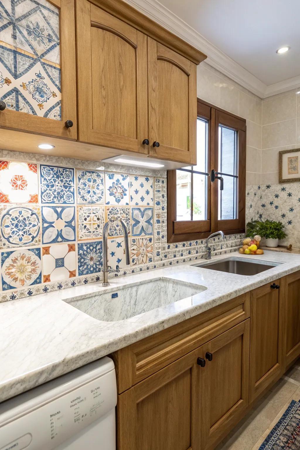Decorative tiles can be both art and practicality.