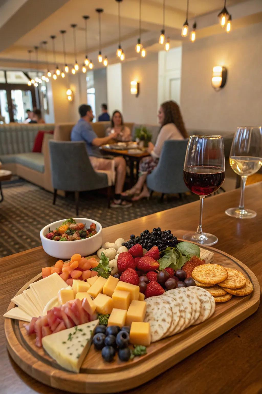 Creative platters encourage interaction and engagement.