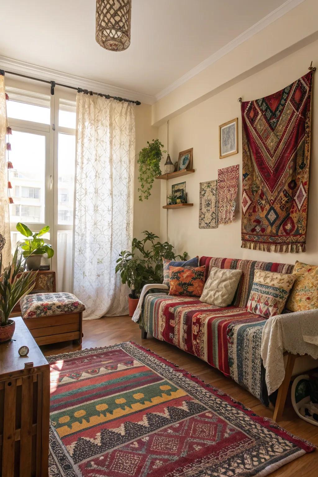 Patterns infuse personality and energy into small spaces.
