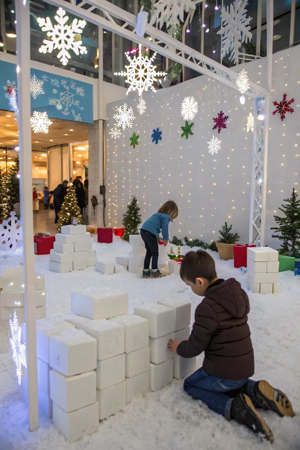 Seasonal inspiration through themed block play.