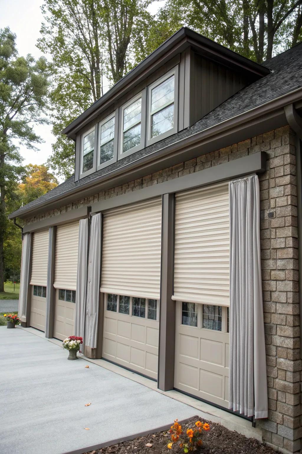 A garage offering seclusion and security thanks to clever design.