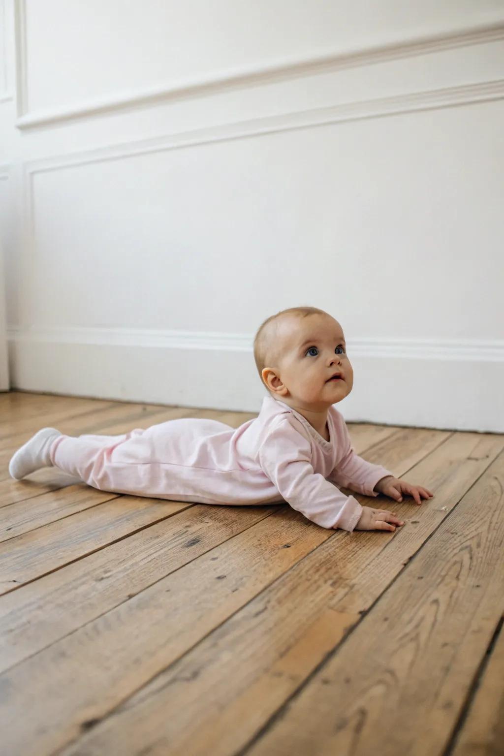 Rustic minimalism highlights your baby's natural beauty.