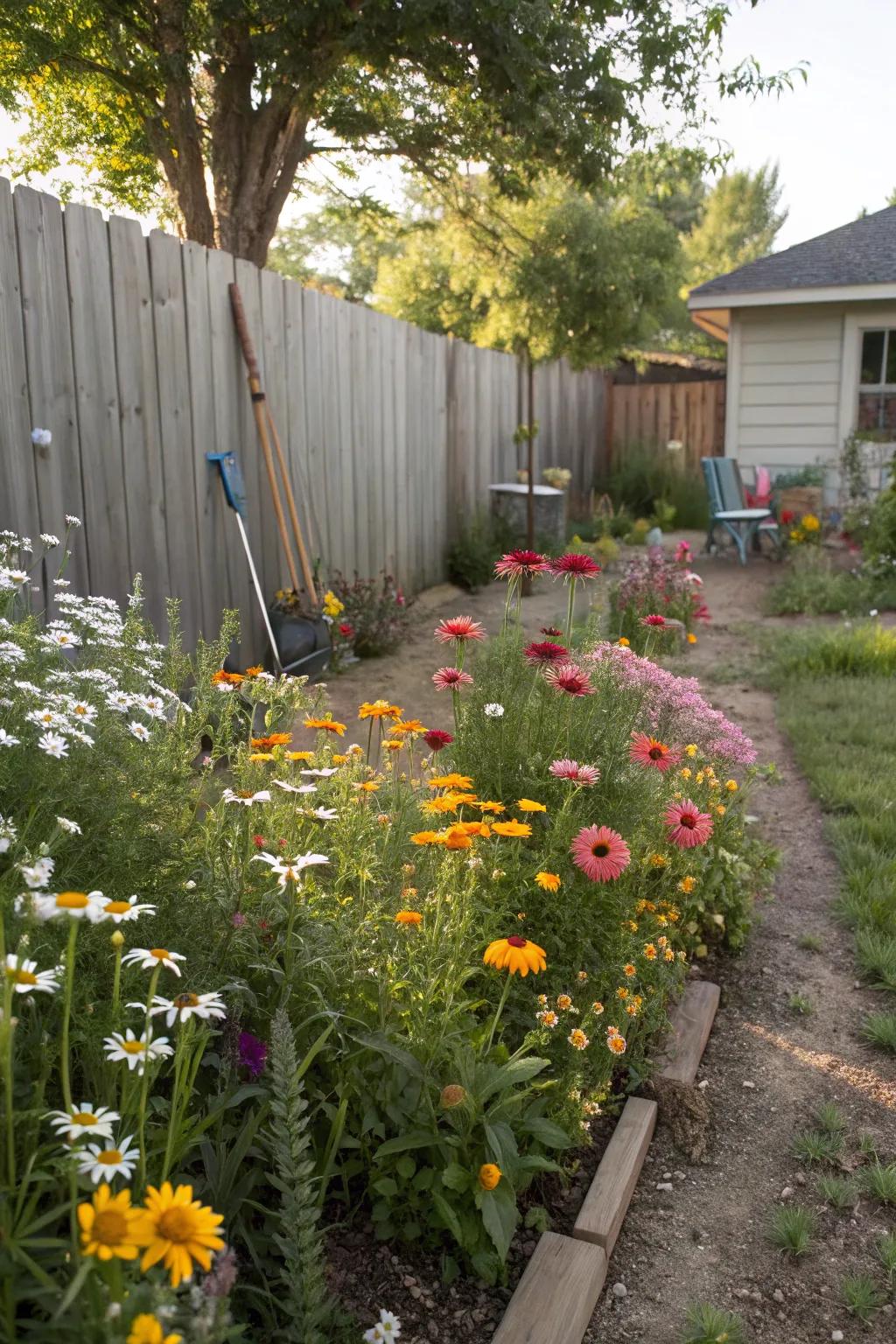 A wildflower haven entices pollinators and introduces beauty.
