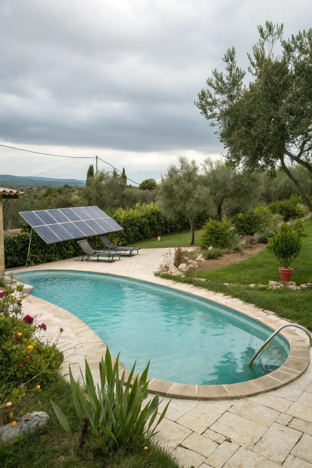 Eco-conscious solutions maintain the pool sustainably and affordably.