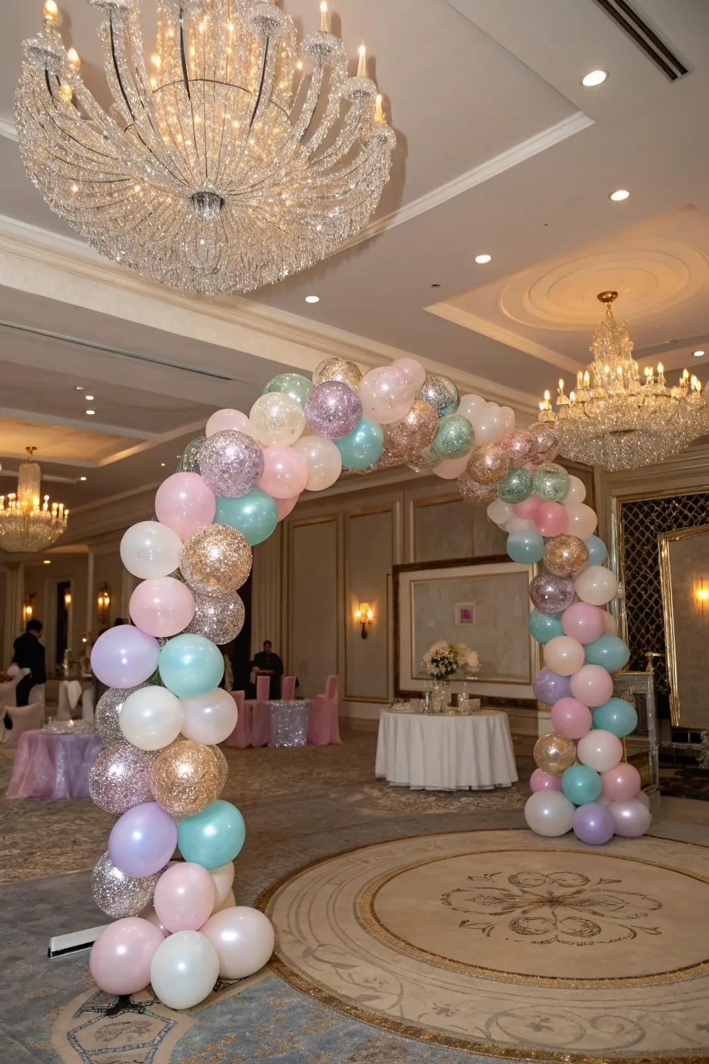 Glitter balloons bring sparkle and glam to any event.