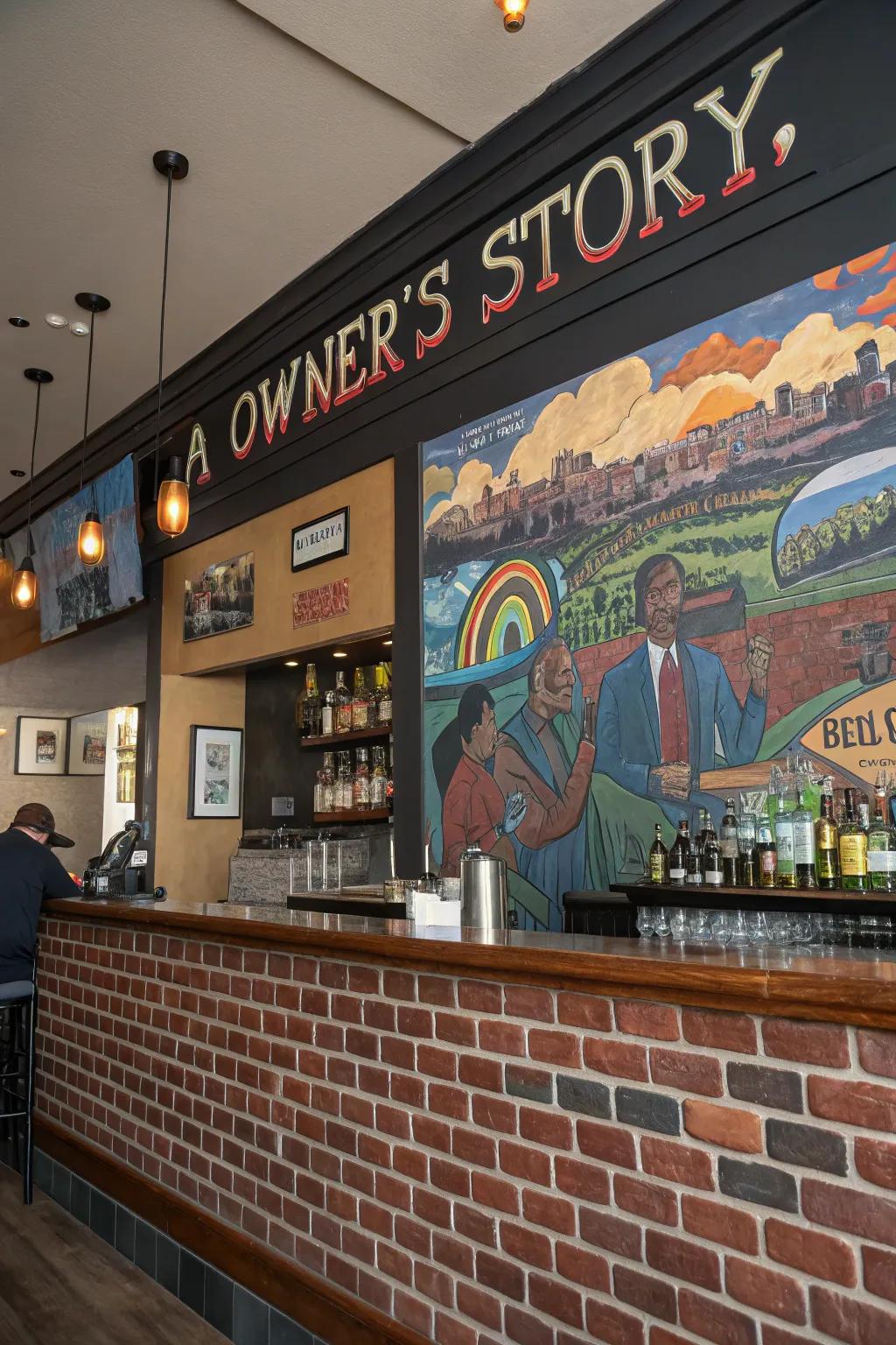 Personalized art makes your bar truly yours.