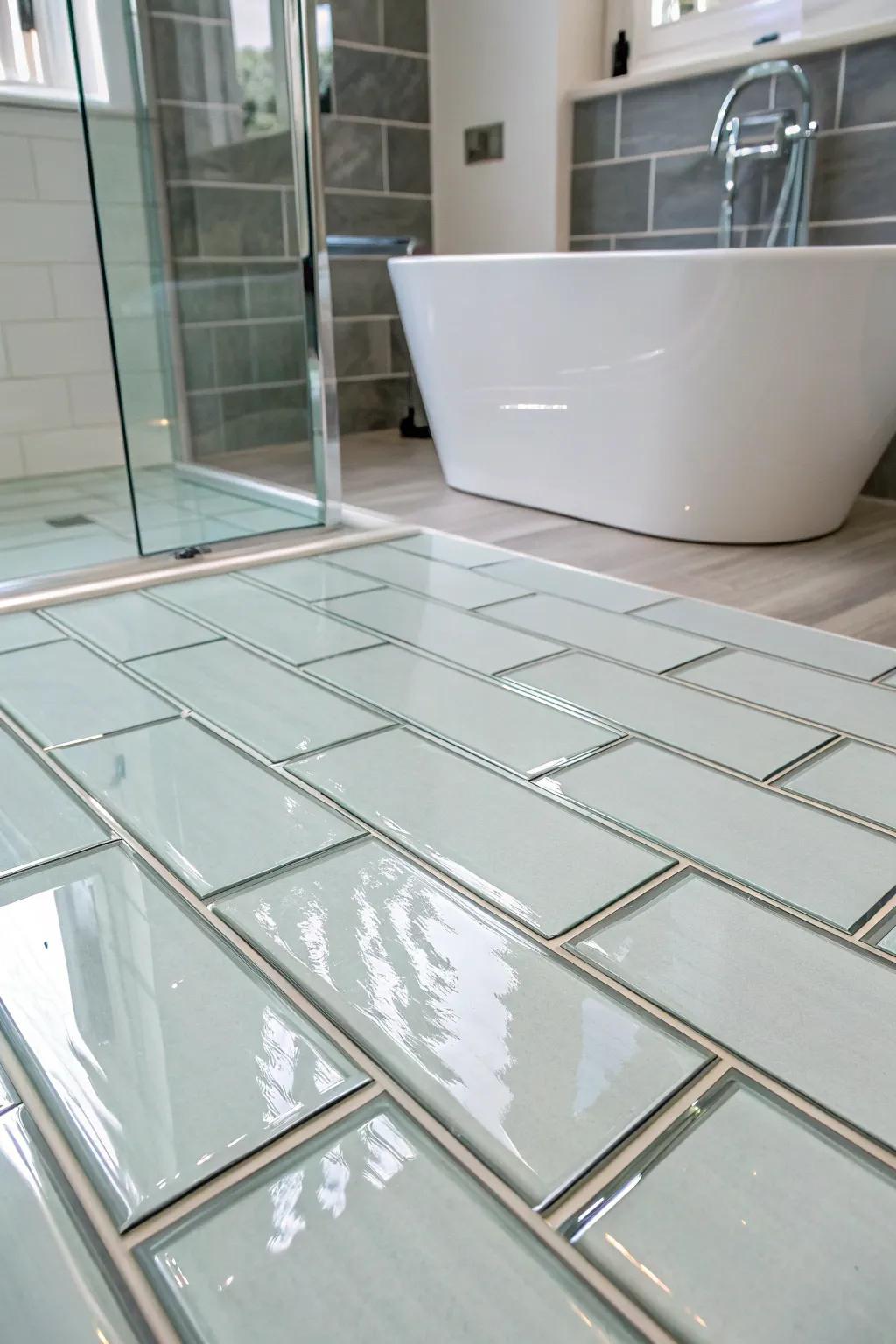 Glass coverings provide a sleek, modern finish with added brightness.