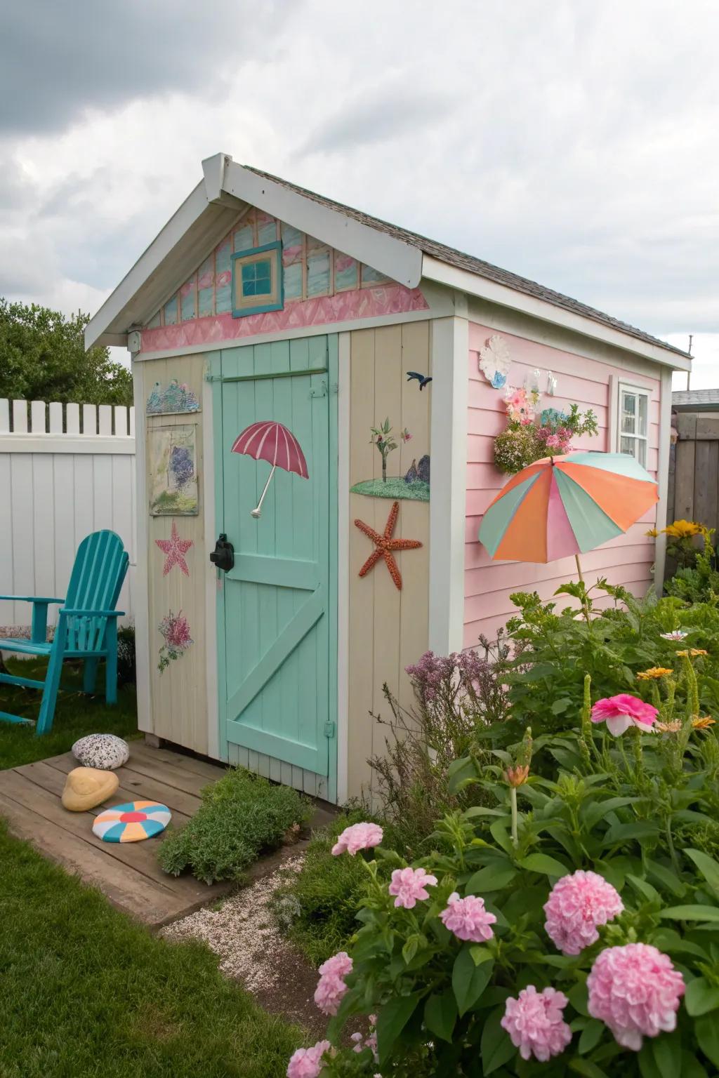 A beachy storage space can be both functional and delightful.