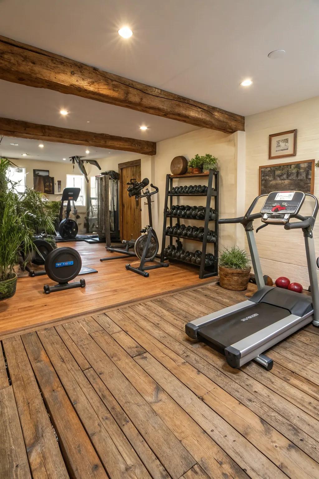 HarvestBeam adds warmth and sustainability to your gym’s design.
