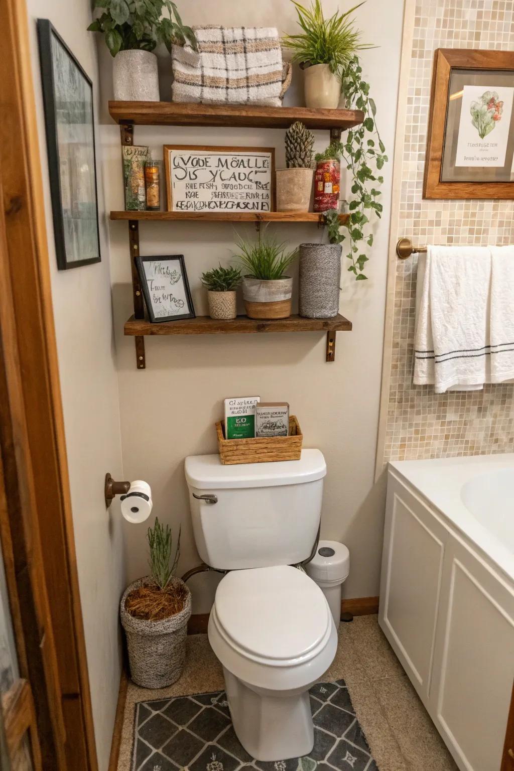 DIY and budget-friendly shelves provide creative, cost-effective storage.