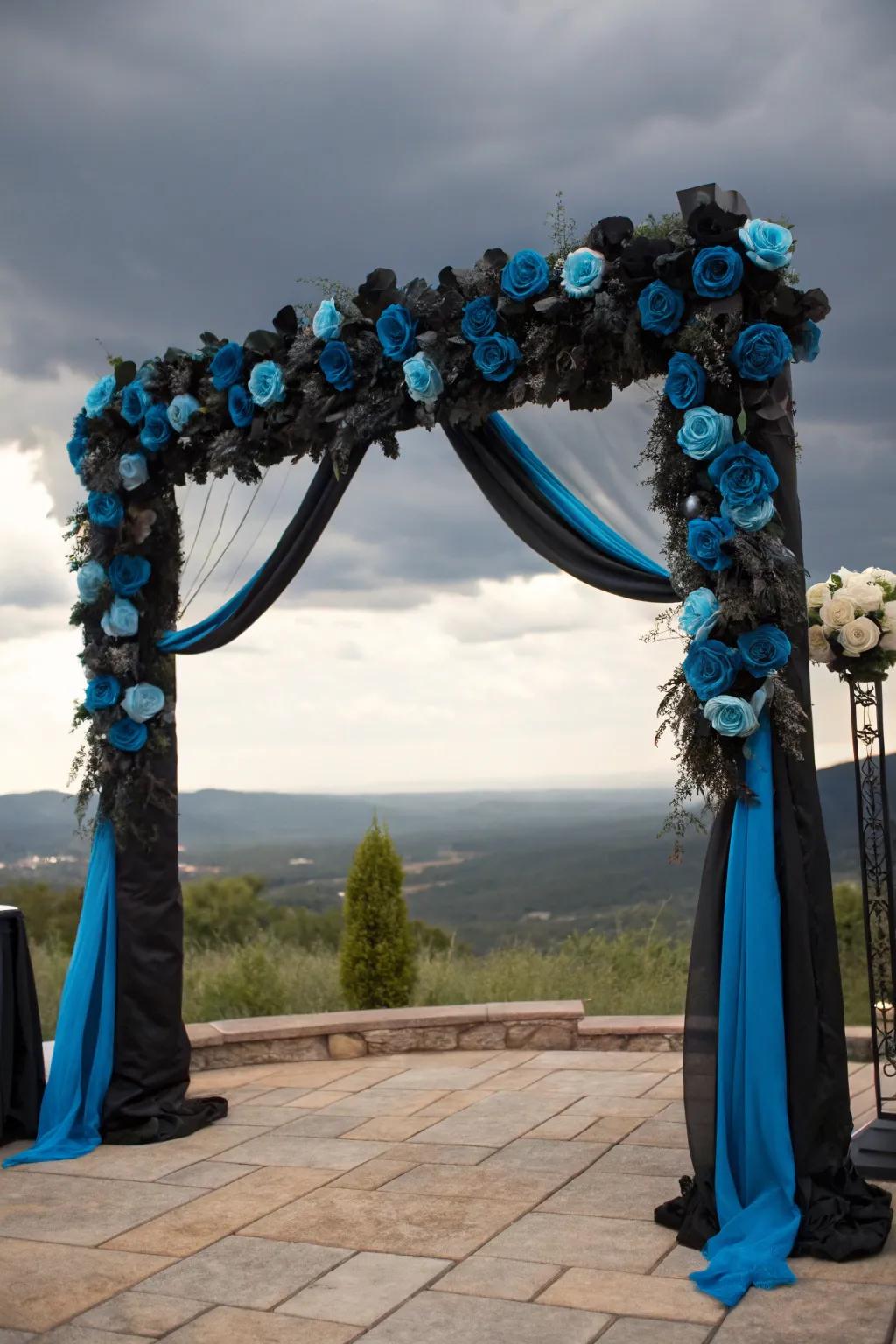 A stunning ceremony arch that makes a statement.