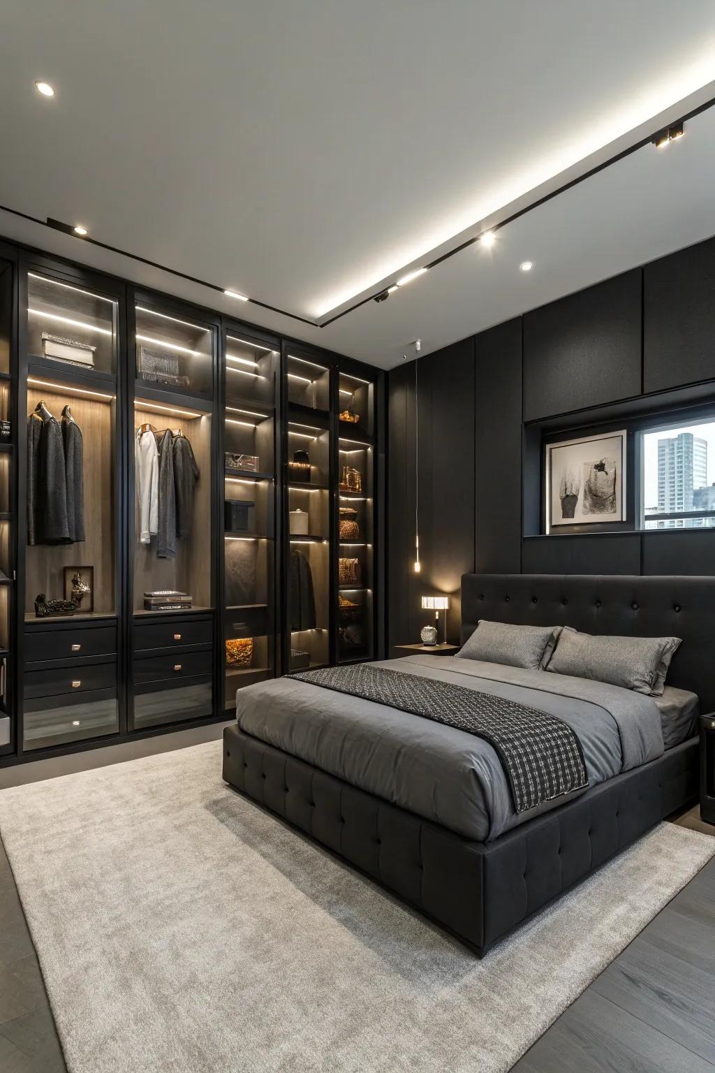 Integrated storage keeps your area sleek and uncluttered.