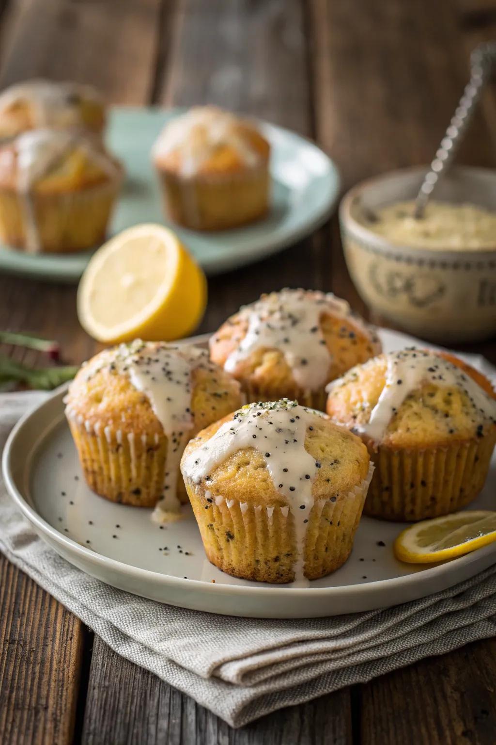 Golden seed cakes that bring a burst of sunshine.