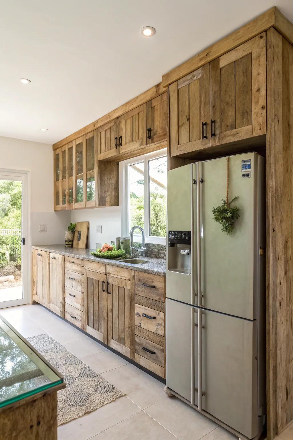 Eco-friendly materials can create beautiful, sustainable cabinet designs.