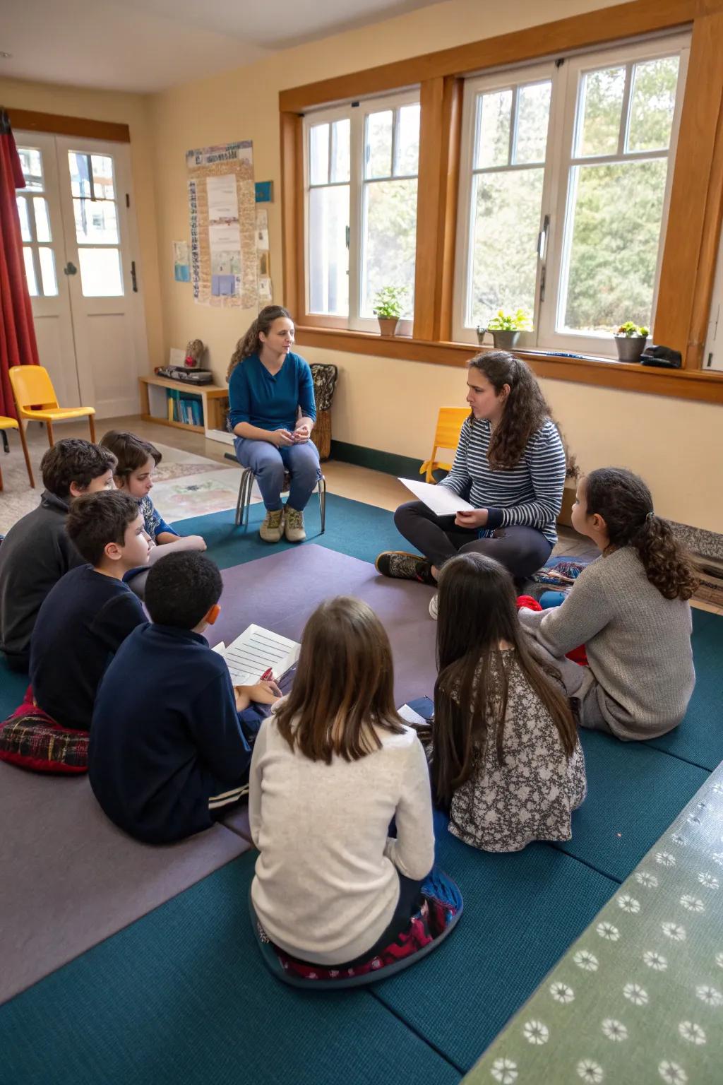 Open communication fosters a trusting and calm classroom environment.