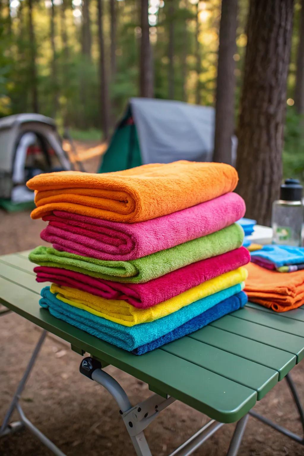 Keep your kitchen area clean with quick-dry camp towels.