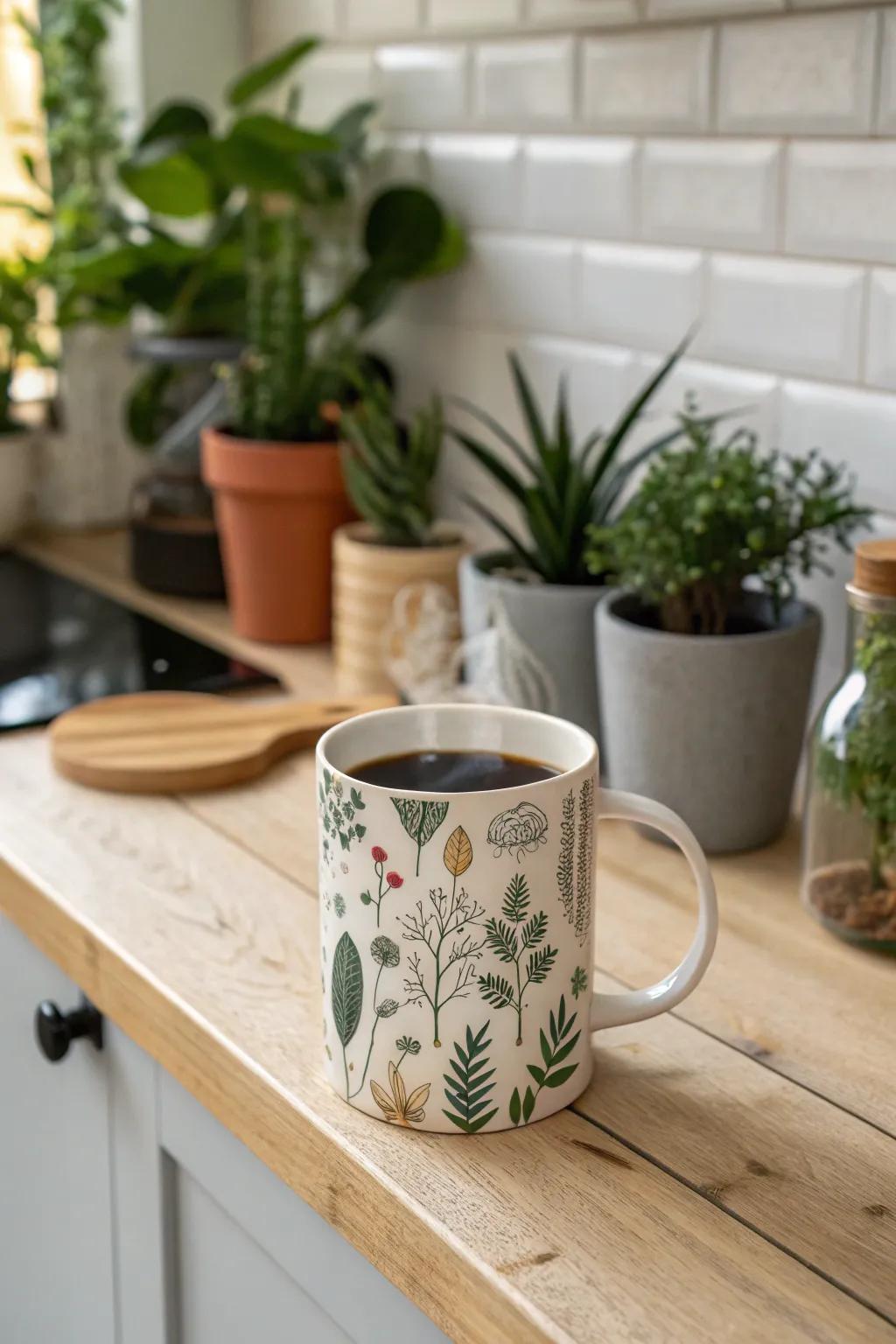 Nature-inspired cups bring the outdoors inside.