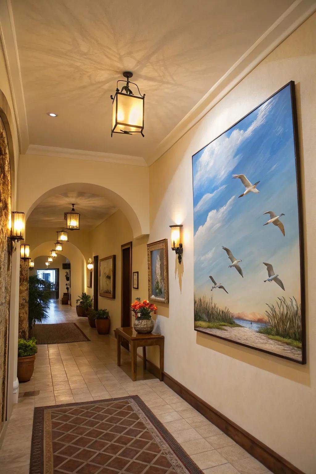 Soaring fowl bring a sense of movement and elegance to your decor.