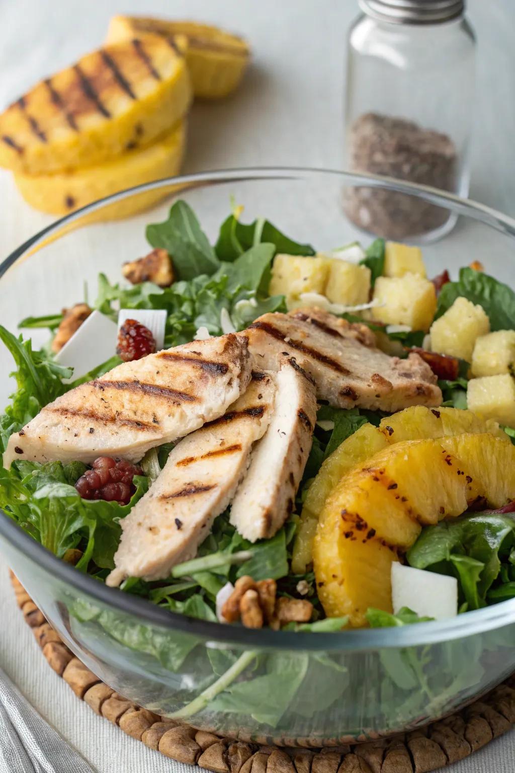 A sweet and savory island breeze salad.