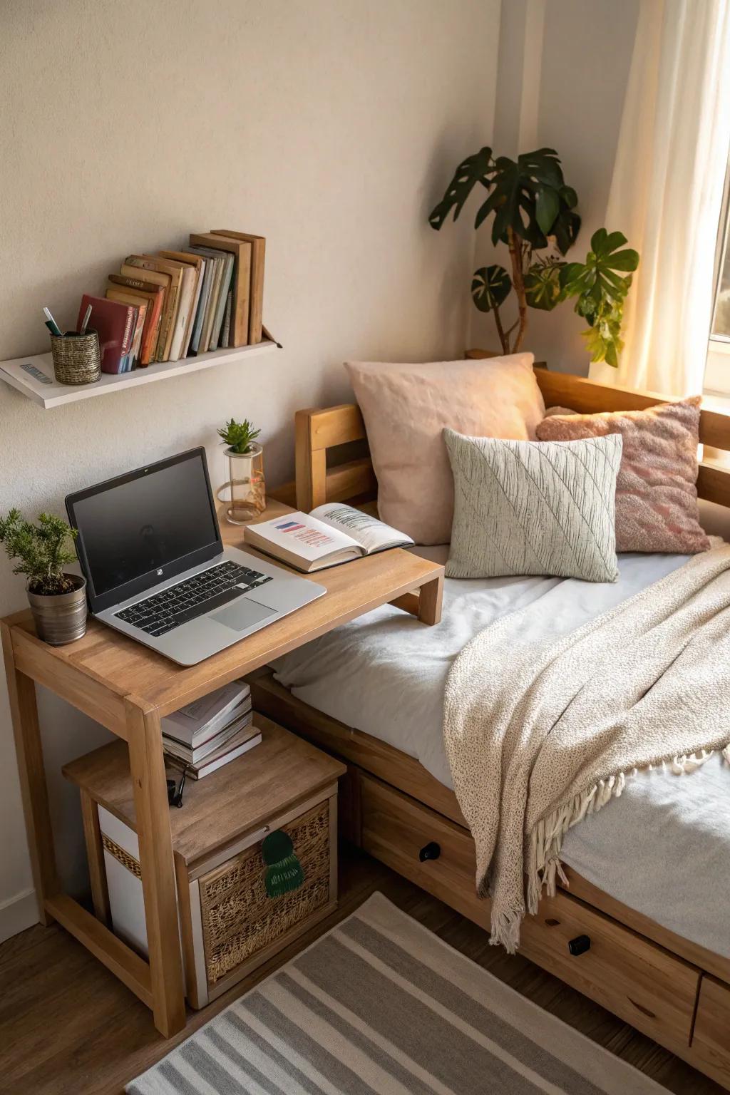 Corner desks utilize space efficiently, enhancing functionality in a room.